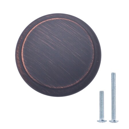 South Main Hardware Modern Top Ring Cabinet Knob, 1.16" Diameter, Oil Rubbed Bronze, 10PK SH2712-ORB-10